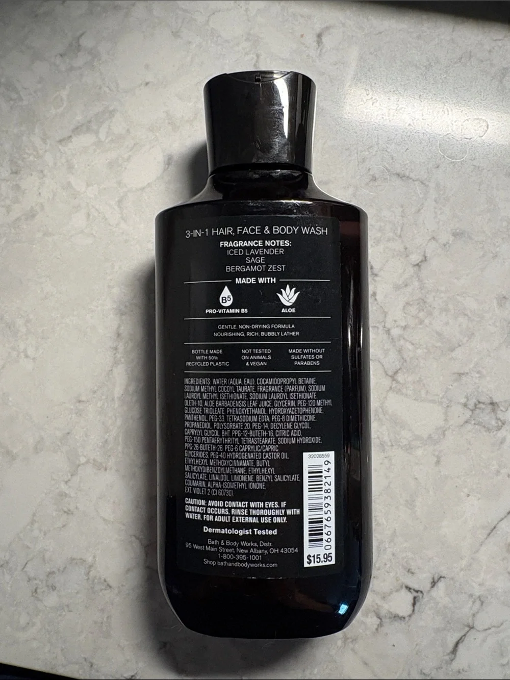 Bath & Body Works To The Moon 3-in-1 Hair Face & Body Wash - Black